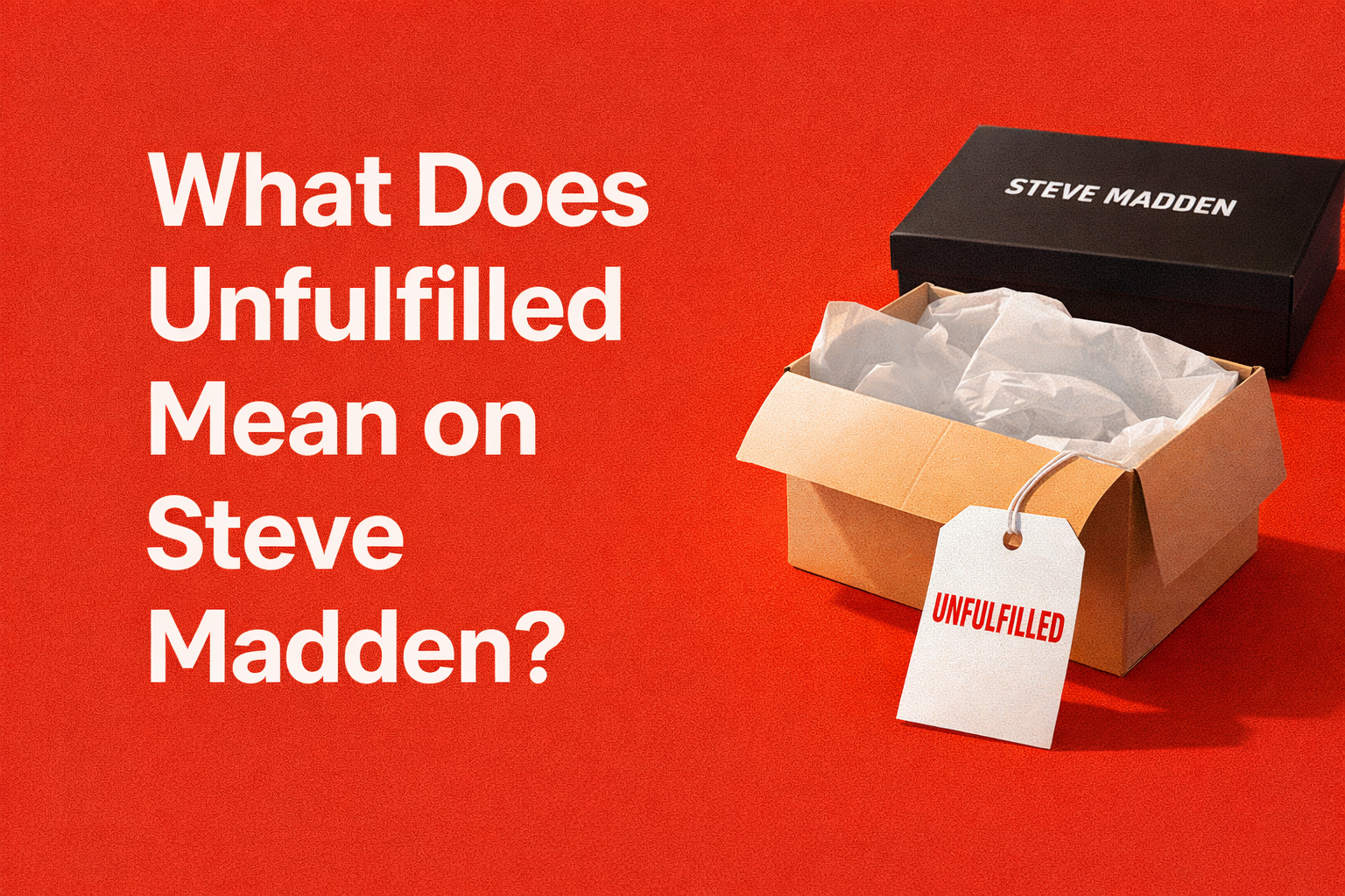 What Does Unfulfilled Mean on Steve Madden?